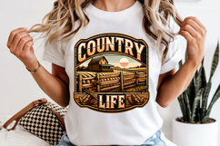 Country Life PNG, Vintage Farmhouse Sublimation Design Product Image 7