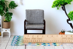 Miniature dollhouse chair digital download file. 1:6 scale Product Image 6