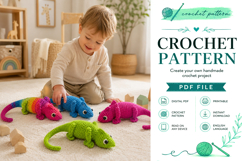 Chameleon Amigurumi Crochet Pattern PDF Product Image 3
