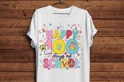 Happy 100 Days of School PNG, 100th Day of School Shirt Desi Product Image 3