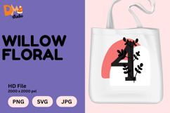 Willow Floral Monogram Product Image 1