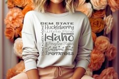 State of Idaho Cut File| Square Typography Product Image 4