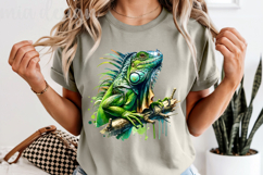 Iguana PNG, Tropical Reptile Sublimation Product Image 5