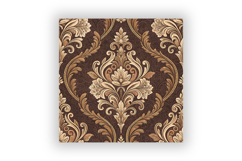 Chocolate Toile Digital Paper Pack, Vintage Floral Toile Product Image 6