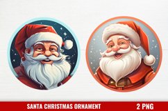 Santa Claus Ornament Clipart, Christmas Santa Ornaments PNG Product Image 1