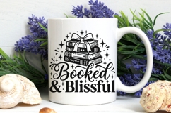 Booked And Blissful Svg, Book Lover Svg, Book Nerd Svg. Product Image 7