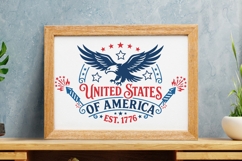 United States Of America Est. 1776 Svg, USA Eagle Svg. Product Image 7