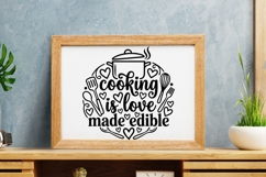Cooking Is Love Made Edible Svg, Farmhouse Kitchen Svg. Product Image 7