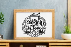 Cooking Is Love Made Edible Svg, Farmhouse Kitchen Svg. Product Image 7