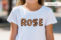 Tiger Print Alphabet SVG | Animal Letters Product Image 6