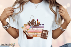 Boss Babe Fashion Books Heels PNG Glam Luxury Style Art Product Image 8
