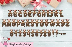 Christmas deer Alphabet png Product Image 2