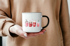 Valentine Coffee PNG, Cute Coffee Drinks Clipart, True Love Product Image 6