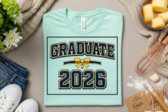 Graduate 2026 PNG Navy and Gold Graduation Product Image 6