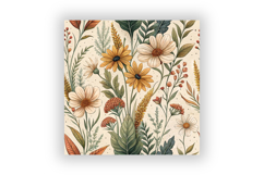 Western Wildflowers Rustic Seamless Pattern, Prairie Floral Product Image 6
