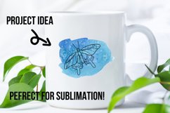 Frozen effect watercolor brush strokes, Blue strokes Product Image 6