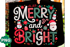 Merry and Bright Png Yarn Christmas Png Product Image 1
