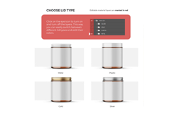 4OZ Amber Glass Jar With Expanded Label - PSD Mockup Product Image 6