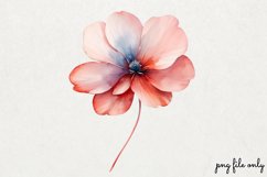 Wild flowers butterflies and dragonfly Clipart PNG Product Image 1
