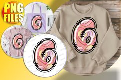 6 Doodle Letter Valentine Romantic Bright Style! Product Image 1