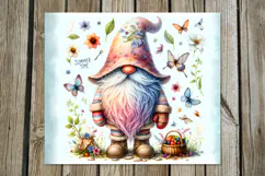 Summer gnomes | flowers Skinny tumbler Sublimation design P2 Product Image 2
