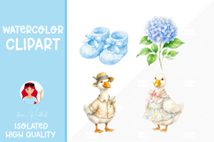 Baby Duck PNG for Nursery and Design Product Image 1