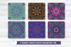 Mandala Coaster Sublimation Designs PNG Product Image 2
