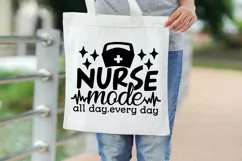 Nurse Mode All Day Every Day Svg, Nurse Life Svg. Product Image 7