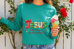 Jesus Is The Reason For The Season PNG: Christmas Shirt Product Image 2