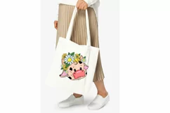 sublimation funny cow, summer cow, summer png, cow with dais Product Image 6