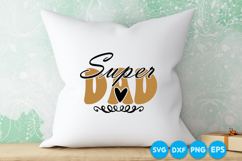 Super Dad quotes Father's day retro SVG Design Product Image 6
