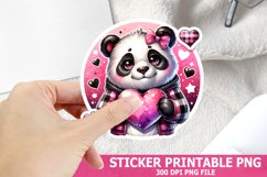 Valentine&#039;s Day Panda Sticker| Valentine&#039;s Day Sticker Product Image 1