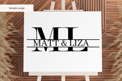 Split Monogram svg bundle - 26 Paired Letters Product Image 4
