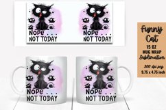 Funny Cat Quotes Mug Wrap Sublimation Product Image 1