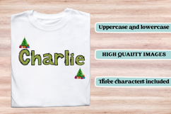 Christmas Alphabet png clipart, christmas letters doodle Product Image 6