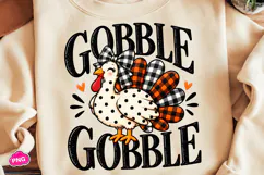 Gobble PNG, Funny Thanksgiving Turkey PNG, Thanksgiving PNG Product Image 2