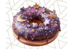 Realistic Halloween Donut Clipart PNG, Spooky Cute Sweets Product Image 2