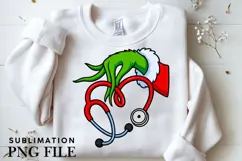 Christmas nurse png design for T-shirts Product Image 3