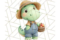 Dinosaur Costume Clipart, Cute Dinos in Halloween Outfits Product Image 2