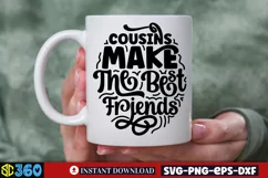 Cousins make the best friends SVG, Best Friends SVG Product Image 4