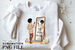 Christmas motivational women png design for T-shirts Product Image 3