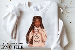 Christmas motivational women png design for T-shirts Product Image 3