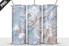 Flowers Tumbler Wrap | Sublimation Design | Tumbler PNG Product Image 1