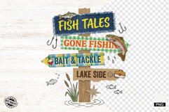 Fishing Collage PNG Sublimation Product Image 1