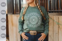 Mandala Flower SVG Design / Christmas Mandala Flower SVG Product Image 1