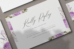 beautiful wedding card invitation set with peonies flower Product Image 6