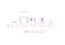 Christmas Snow Globe Cat SVG laser cut file for Glowforge Product Image 6