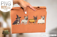 Halloween Frenchie DTF PNG Product Image 1