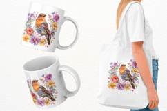 Christmas Robin Bird Clipart Bundle Product Image 6