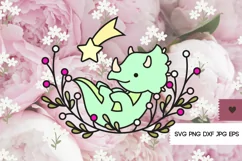 Baby Dinosaur SVG - Dinosaur PNG, Cute Dinosaur Svg Product Image 6